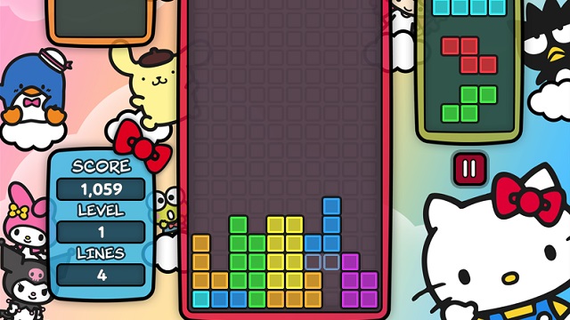 hello kitty tetris