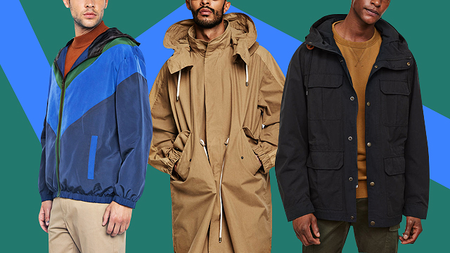 zara men's rain jackets