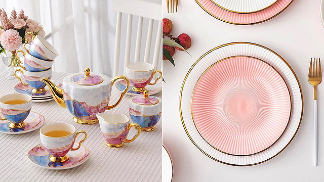 Pretty in Pink Afternoon Tea Set