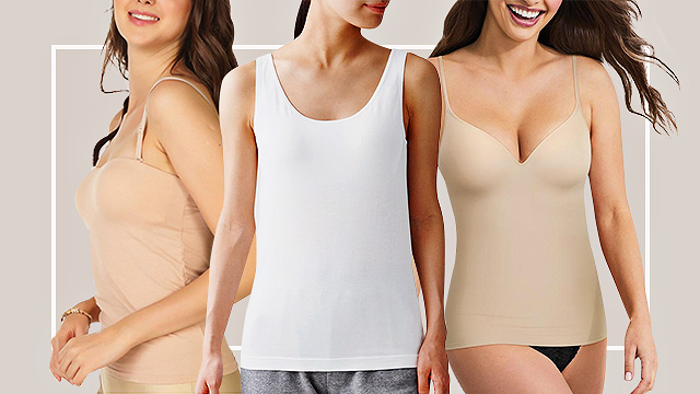 Buy Womens Padded Bra Camisole Basic Sleeveless Summer Tops