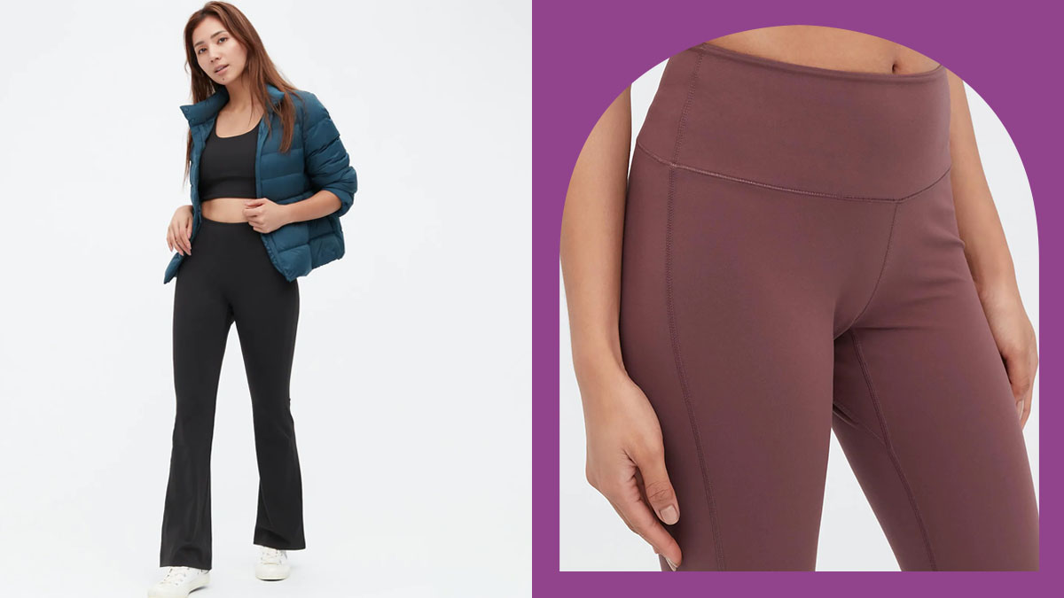 Uniqlo AIRism UV Protection Soft Kick Flare Leggings, We Plan to Live In  Uniqlo's Comfortable Essentials — They're All $30 or Less