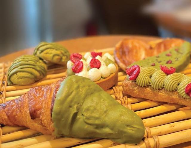 Pastry Shop Paul Boulangerie New Matcha Croissant Pastries