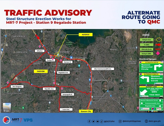 Commonwealth Avenue Alternate Routes For Mrt Construction