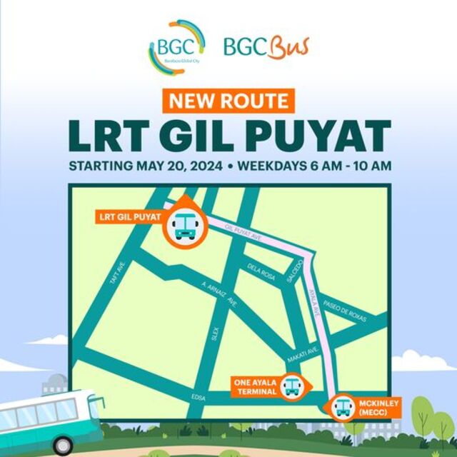 Bgc Bus New Route To Lrt Gil Puyat