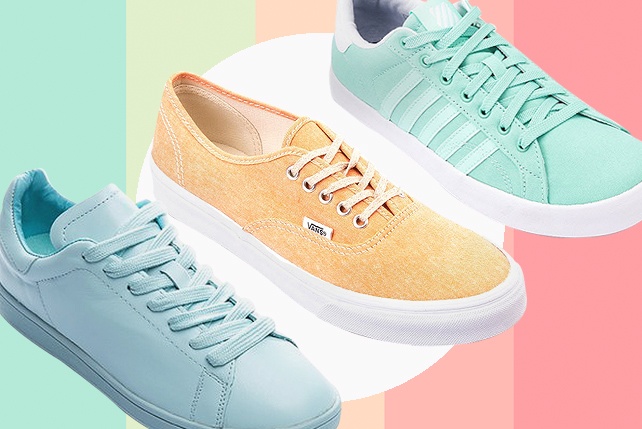 Pastel color best sale shoes