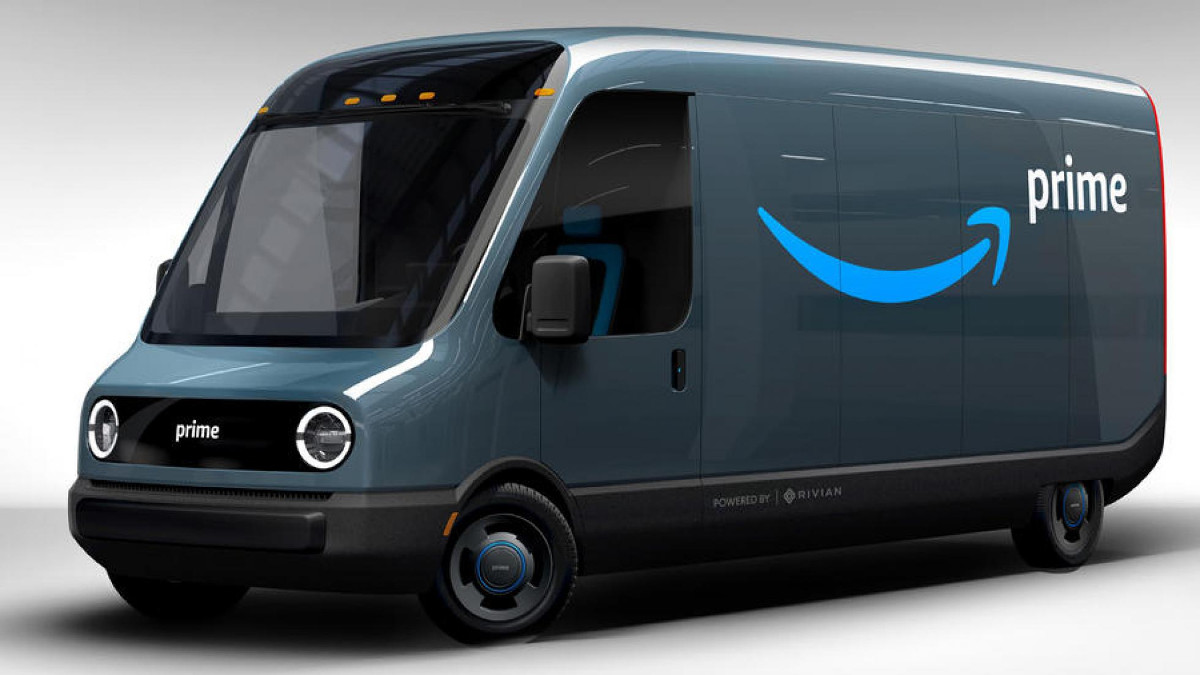 Amazon orders 100,000 electric delivery van from Rivian