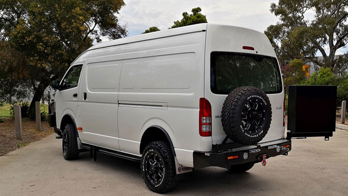 4WD off-road-ready Toyota Hiace