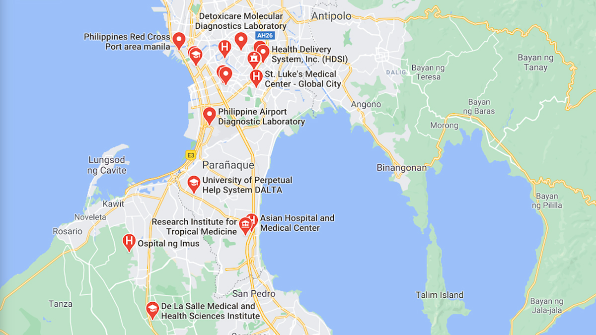 Google Maps updates list of local COVID-19 testing centers