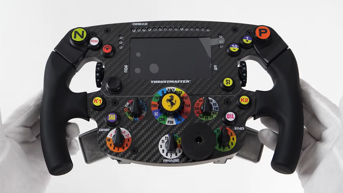 Watch someone unbox a bunch of Thrustmaster racing wheels