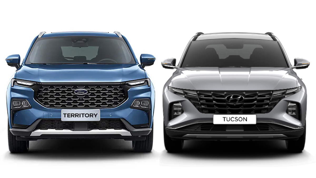 Ford Territory Hyundai Tucson Size Comparo Specs