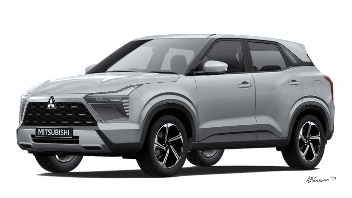 A rendered production version of the Mitsubishi XFC Concept