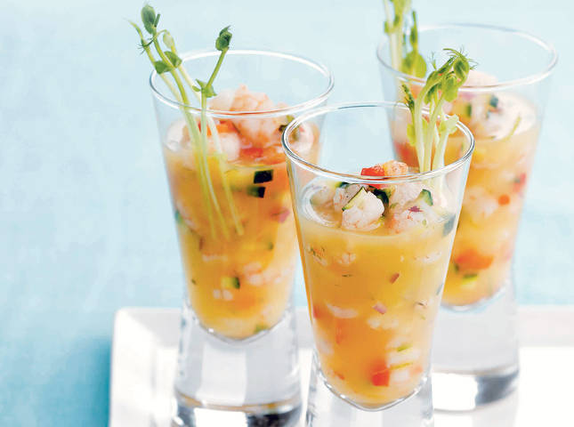 Shrimp Gazpacho Shooters Yummy Ph