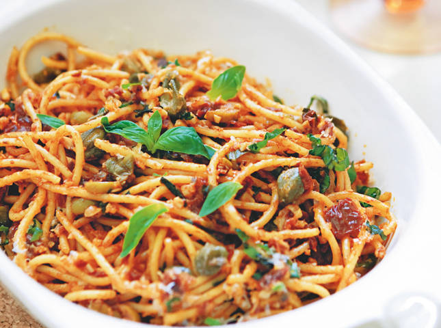 Angel Hair Pasta with Sun-Dried Tomato