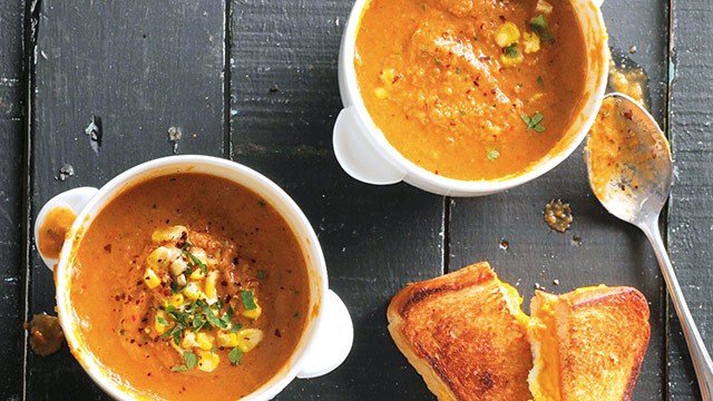 Gazpacho Soup With Kesong Puti Sandwiches Recipe