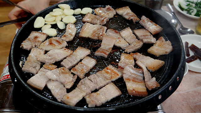 Samgyupsal Gui Grilled Pork Belly Korean Bapsang Art Kk