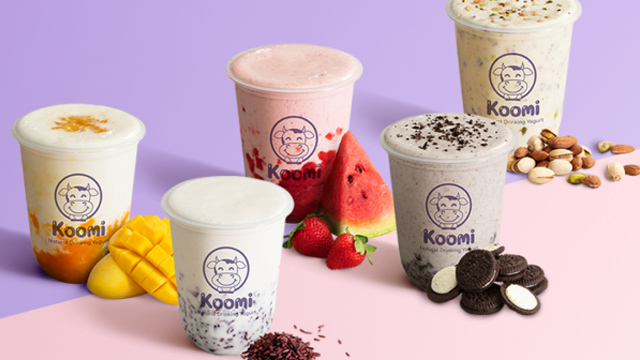 Koomi Yogurt Drinks Are Available For Delivery