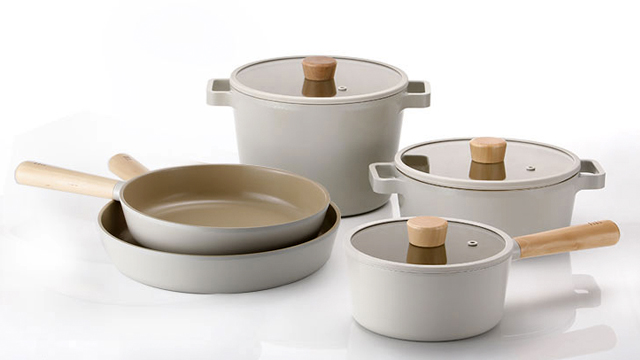 Details about   NEOFLAM FIKA Pot SetSauce Pan Low & Deep Pot with LidMade in Korea 