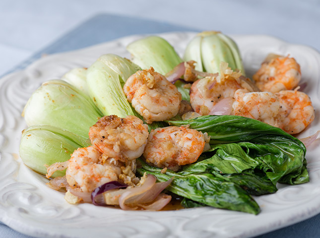 Sauteed Bok Choy With Shrimp Recipe