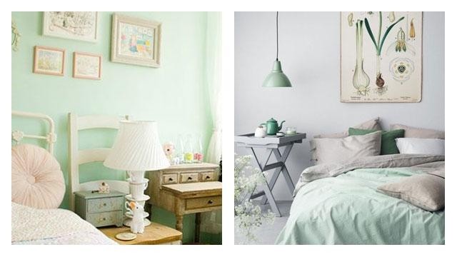 mint green wallpaper bedroom