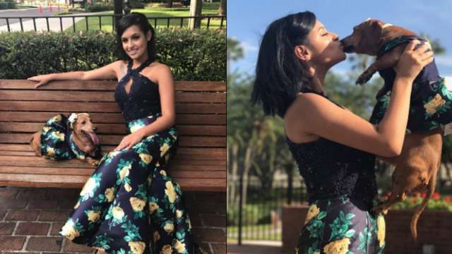 This High School Student Wore a Matching Prom Dress with Her Dog 