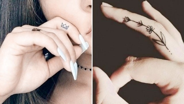 12 Tiny Finger Tattoos We're Obsessing On RN!