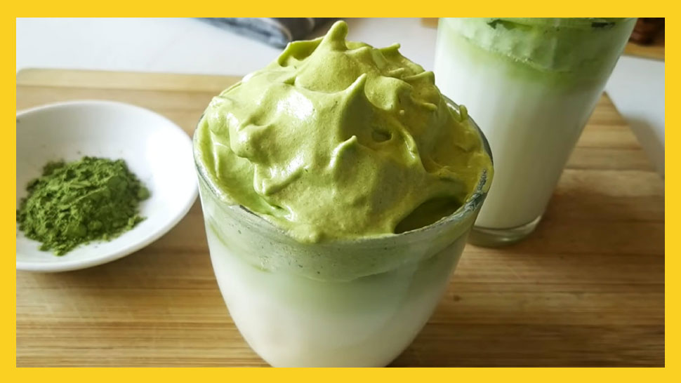 This Dalgona Matcha Will Be Your New Favorite Weekend Treat 