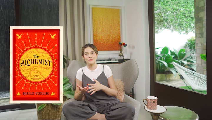 Bea Alonzo recommends the book The Alchemist by Brazilian author Paulo Coelho