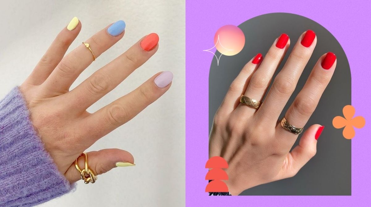 10 Bright and Colorful Manicure Ideas That Will Look Good on *Short* Nails