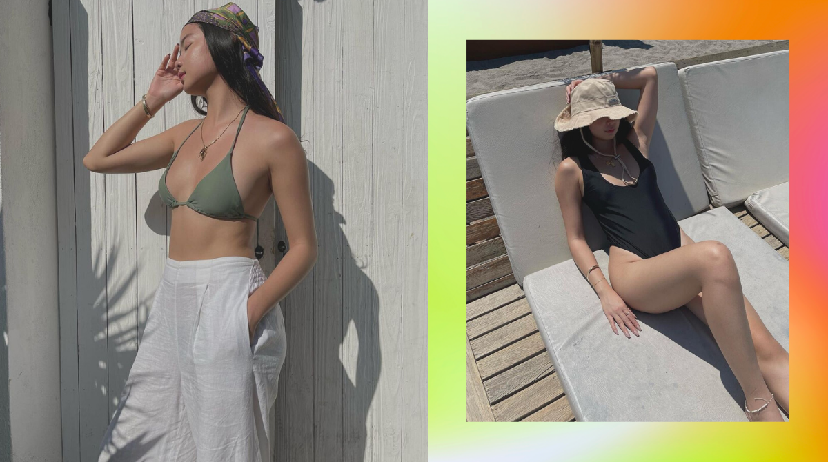 Minimalist Neutral Beach OOTDs We're Copying From Alliana Dolina