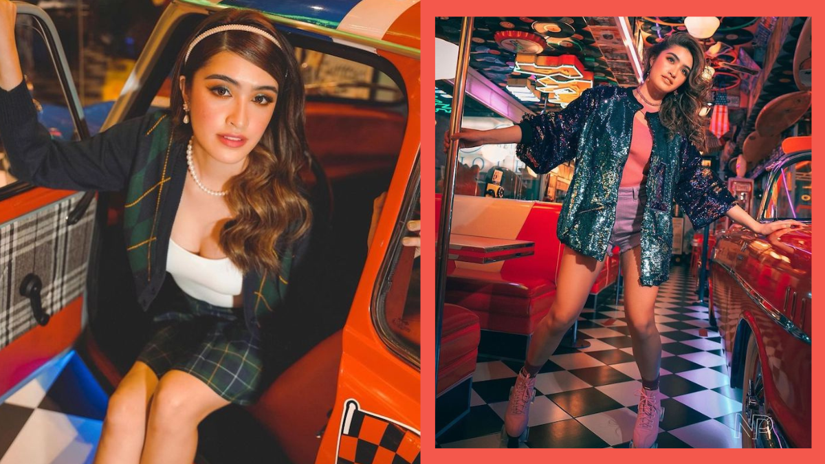 Sam Cruz Looks is All Glammed Up in Her Fun Retro-Themed Debut Photoshoot