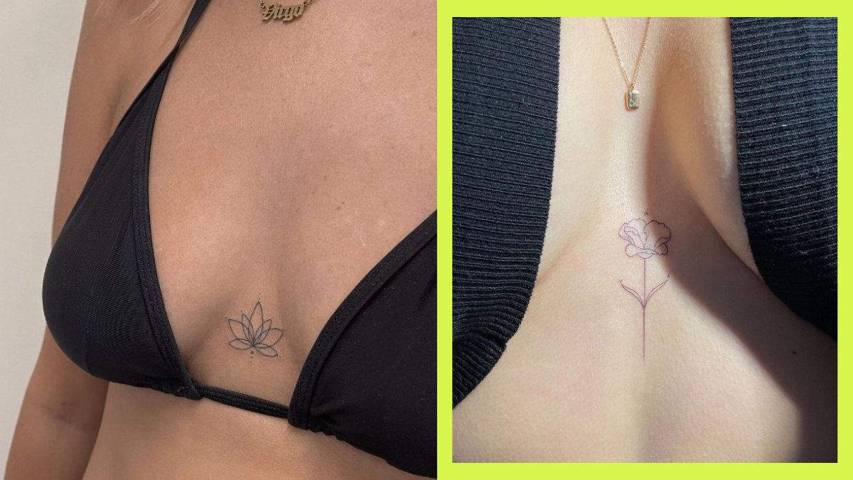 10 *Super Pretty* Sternum Tattoos That are Perfect for Low-Key Girls