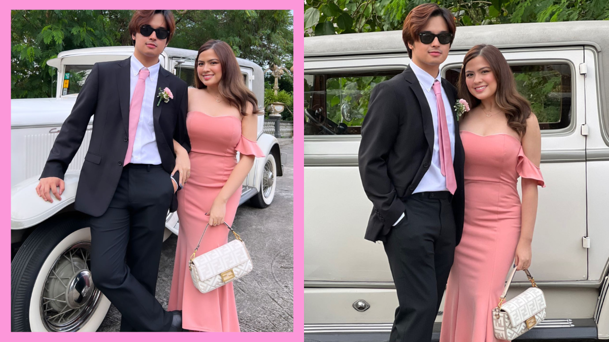 So Kilig! KD Estrada and Alexa Ilacad Wore the Cutest Matching Pink Outfits to a Wedding