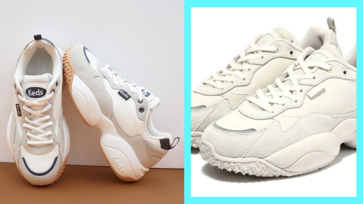 These Chunky White Dad Sneakers From Keds Are Giving Off Big ~Retro~ Vibes