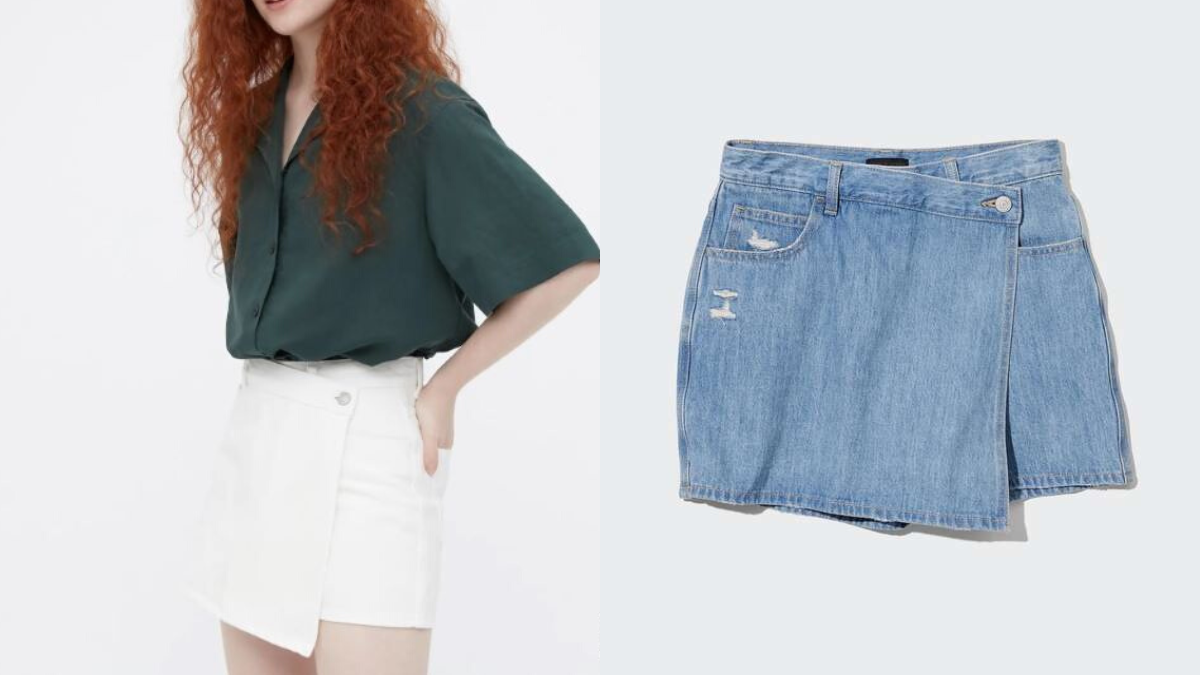 Wow! This *Comfy* Denim Skort From Uniqlo Will Be Your Next Closet Staple