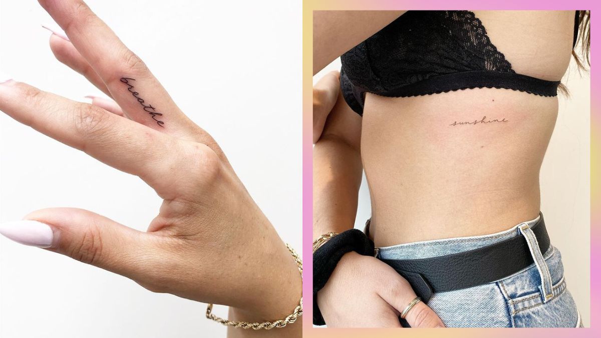 10 One-Word Tattoo Ideas That Are Subtle Yet Pretty 