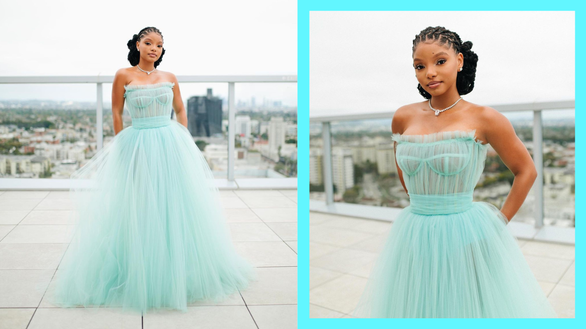 Halle Bailey is a Real-Life Disney Princess for Her Red Carpet Look at the Oscars 2023