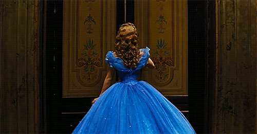 Lily James as Cinderella GIF
