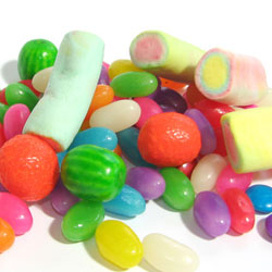 Jelly beans and marshmallow