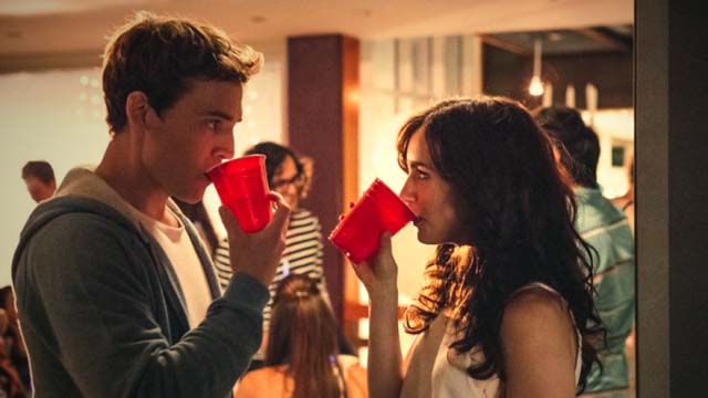 Sam Claflin and Lily Collins in Love, Rosie