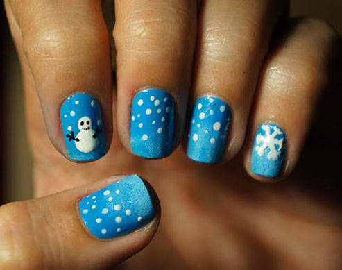 Holiday Nail Art: White Christmas