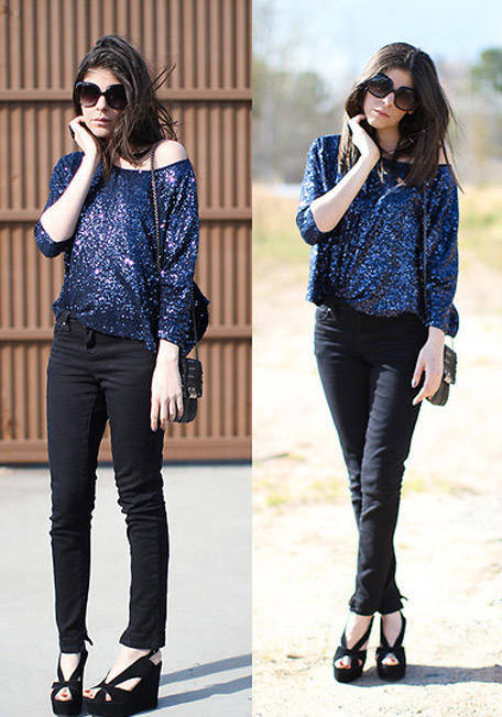 Style Equation: Denim + Sequins