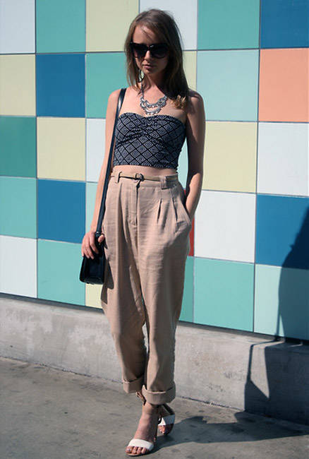 Style Equation: Crop Top + High-Waist Pants