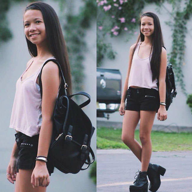 Style Equation: Top + Shorts + Backpack