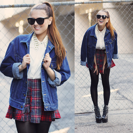 Style Equation: Denim + Plaid