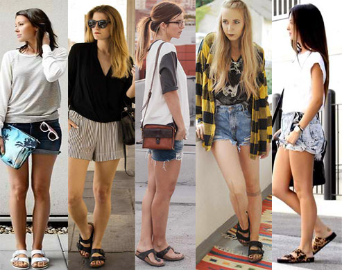 Style Equation: Top + Shorts + Birks