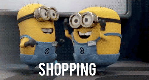 Minions Shopping GIF