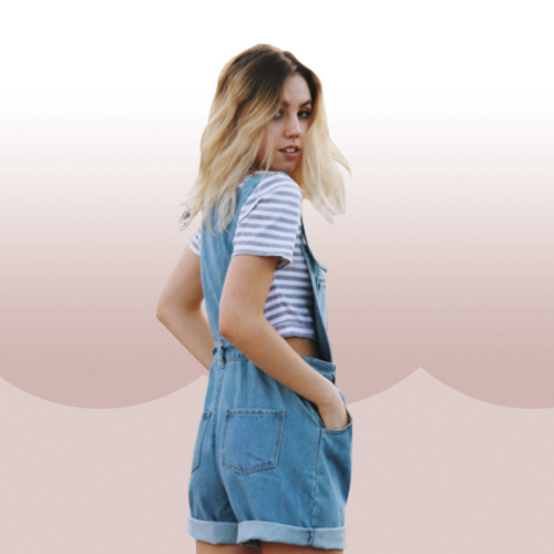 Style Equation: Tee + Overalls Look 5
