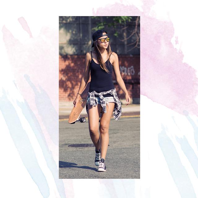 Style Equation: Tank Top + Sneakers