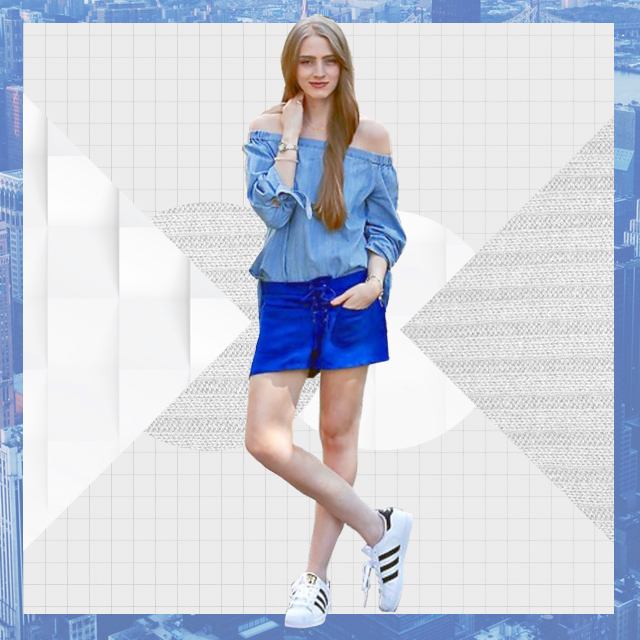 Style Equation: Denim + White Sneakers