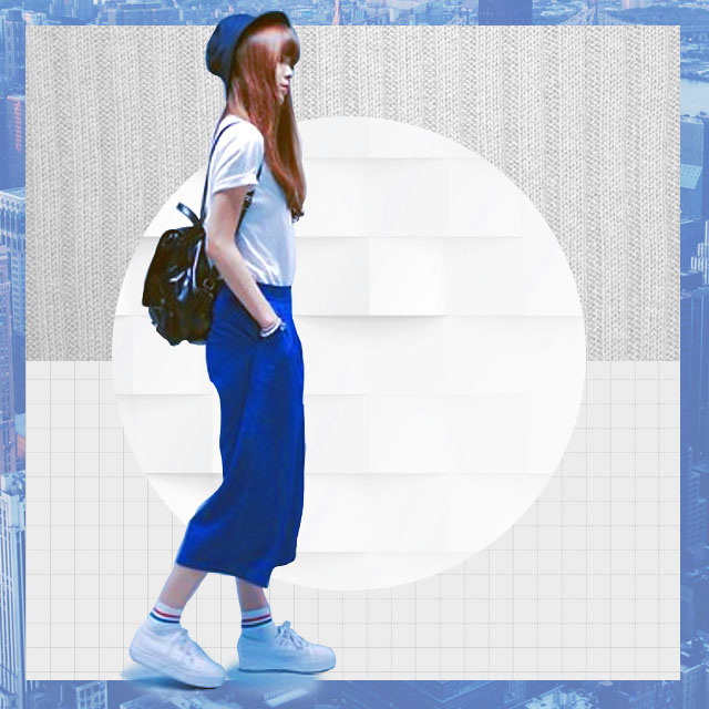 Style Equation: Denim + White Sneakers